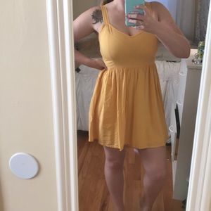 Mustard yellow dress